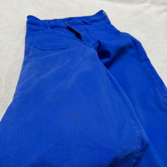 Mother 25 Snorkel Blue Patch Pocket Undercover Snake Wide Leg Jeans Pants FLAW ! - Picture 8 of 15